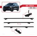 GMC Terrain 2018-2024 Arası ile Uyumlu BASIC Model Ara Atkı Tavan Barı Siyah 3 Adet