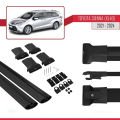 Toyota Sienna 4 (XL40) 2021 ve Sonrası ile Uyumlu FLY Model Ara Atkı Tavan Barı Siyah 2 Adet
