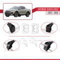 Hyundai Santa Cruz (NX4A OB) 2022 ve Sonrası ile Uyumlu ACE-2 Ara Atkı Tavan Barı Gri 2 Adet