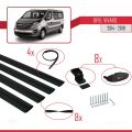 Opel Vivaro B 2014-2019 Arası ile Uyumlu BASIC Model Ara Atkı Tavan Barı Siyah 4 Adet