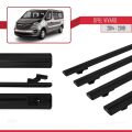 Opel Vivaro B 2014-2019 Arası ile Uyumlu BASIC Model Ara Atkı Tavan Barı Siyah 4 Adet