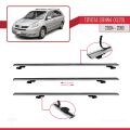 Toyota Sienna 2 (XL20) 2004-2010 Arası ile Uyumlu BASIC Model Ara Atkı Tavan Barı Gri 3 Adet