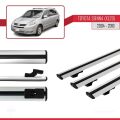 Toyota Sienna 2 (XL20) 2004-2010 Arası ile Uyumlu BASIC Model Ara Atkı Tavan Barı Gri 3 Adet