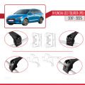 Hyundai i30 3 (PD) Tourer 2017 ve Sonrası ile Uyumlu ACE-2 Ara Atkı Tavan Barı Siyah 2 Adet