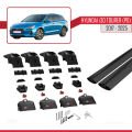 Hyundai i30 3 (PD) Tourer 2017 ve Sonrası ile Uyumlu ACE-2 Ara Atkı Tavan Barı Siyah 2 Adet
