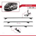 Opel Vivaro B 2014-2019 Arası ile Uyumlu BASIC Model Ara Atkı Tavan Barı Gri 4 Adet