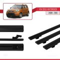 Kia Soul (AM) HB 2009-2013 Arası ile Uyumlu BASIC Model Ara Atkı Tavan Barı Siyah 3 Adet