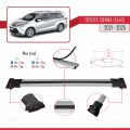 Toyota Sienna 4 (XL40) 2021 ve Sonrası ile Uyumlu FLY Model Ara Atkı Tavan Barı Gri 2 Adet