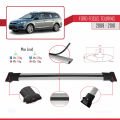 Ford Focus 2 (C307) Turnier 2008-2010 Arası ile Uyumlu FLY Model Ara Atkı Tavan Barı Gri 3 Adet