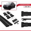 Volkswagen Amarok (2F) Pre-Facelift 2010-2016 Arası ile Uyumlu FLY Model Ara Atkı Tavan Barı Siyah 2 Adet