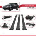Subaru Forester 4 (SJ) 2014-2018 Arası ile Uyumlu FLY Model Ara Atkı Tavan Barı Siyah 3 Adet