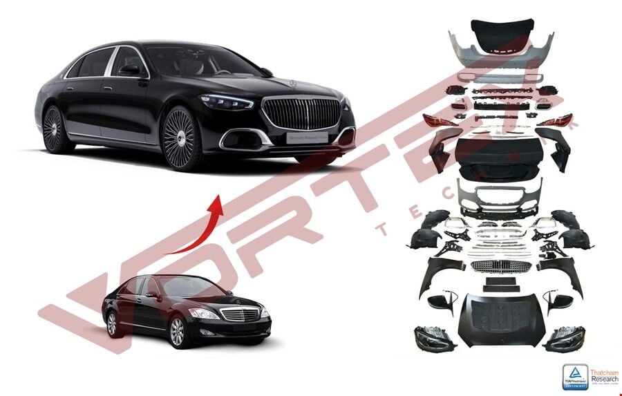 Mercedes W221 İçIn W223 Maybach DÖnüşüm Seti 2006 Sonrası Uyumlu