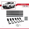 Toyota RAV4 IV (XA40) Pre-Facelift 2013-2015 Arası ile Uyumlu BASIC Model Ara Atkı Tavan Barı Siyah 3 Adet