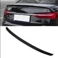Audi A6 2019  Uyumlu Yedek Parça Spoiler Boyalı Fiber