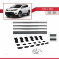 Toyota RAV4 IV (XA40) Pre-Facelift 2013-2015 Arası ile Uyumlu BASIC Model Ara Atkı Tavan Barı Gri 3 Adet