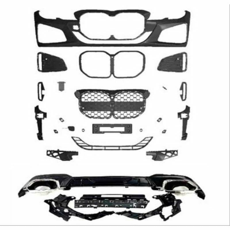 Bmw 3 Serisi G20 İçin G22 Dönüşüm Body Kit (Piano Black Çerçeveli)
