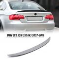 Bmw E92 Uyumlu Yedek Parça Düz  Coupe Spoiler Boyasız Fiber