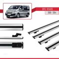 Opel Vivaro A 2001-2014 Arası ile Uyumlu BASIC Model Ara Atkı Tavan Barı Gri 4 Adet