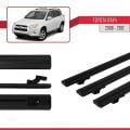Toyota RAV4 III (XA30) 2006-2012 Arası ile Uyumlu BASIC Model Ara Atkı Tavan Barı Siyah 3 Adet