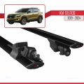Kia Seltos 2021-2024 Arası ile Uyumlu HOOK Model Ara Atkı Tavan Barı Siyah 2 Adet