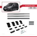 Volkswagen Caddy 4 (SB) 2020 ve Sonrası ile Uyumlu BASIC Model Ara Atkı Tavan Barı Gri 2 Adet