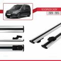 Volkswagen Caddy 4 (SB) 2020 ve Sonrası ile Uyumlu BASIC Model Ara Atkı Tavan Barı Gri 2 Adet