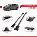 Toyota Sienna 3 (XL30) 2011-2020 Arası ile Uyumlu FLY Model Ara Atkı Tavan Barı Gri 2 Adet