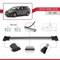 Toyota Sienna 3 (XL30) 2011-2020 Arası ile Uyumlu FLY Model Ara Atkı Tavan Barı Gri 2 Adet