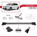 Toyota Verso (AR20) 2009-2018 Arası ile Uyumlu FLY Model Ara Atkı Tavan Barı Gri 2 Adet