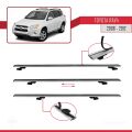 Toyota RAV4 III (XA30) 2006-2012 Arası ile Uyumlu BASIC Model Ara Atkı Tavan Barı Gri 3 Adet