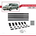 Fiat Stilo Multi Wagon 2003-2007 Arası ile Uyumlu BASIC Model Ara Atkı Tavan Barı Siyah 3 Adet