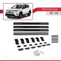 Toyota RAV4 IV (XA40) Post-Facelift 2016-2018 Arası ile Uyumlu BASIC Model Ara Atkı Tavan Barı Siyah 3 Adet