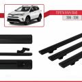 Toyota RAV4 IV (XA40) Post-Facelift 2016-2018 Arası ile Uyumlu BASIC Model Ara Atkı Tavan Barı Siyah 3 Adet