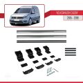 Volkswagen Caddy 3 (SA) 2015-2019 Arası ile Uyumlu BASIC Model Ara Atkı Tavan Barı Gri 2 Adet