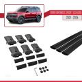 Ford Bronco Sport (CX430) 2021 ve Sonrası ile Uyumlu FLY Model Ara Atkı Tavan Barı Siyah 3 Adet