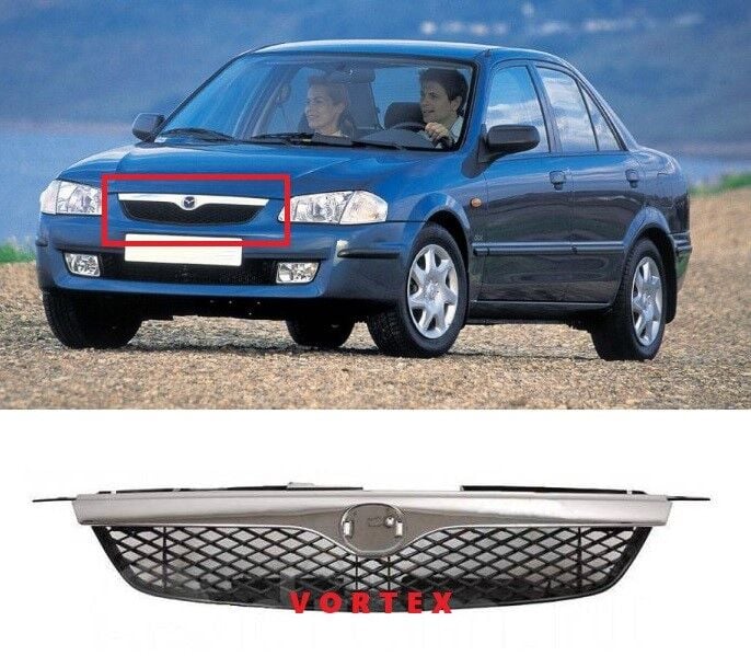Mazda 323 Ön Panjur (Kromlu) 1999 Sonrası Uyumlu