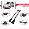 Toyota Sienna 2 (XL20) 2004-2010 Arası ile Uyumlu FLY Model Ara Atkı Tavan Barı Gri 2 Adet