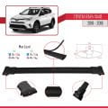 Toyota RAV4 IV (XA40) Post-Facelift 2016-2018 Arası ile Uyumlu FLY Model Ara Atkı Tavan Barı Siyah 2 Adet