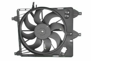 Renault Megane II 2002 Sonrası Fan Motoru Davlumbazlı (380mm+2FIS+132W+6KANAT)