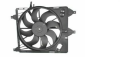 Renault Megane II 2002 Sonrası Fan Motoru Davlumbazlı (380mm+2FIS+132W+6KANAT)