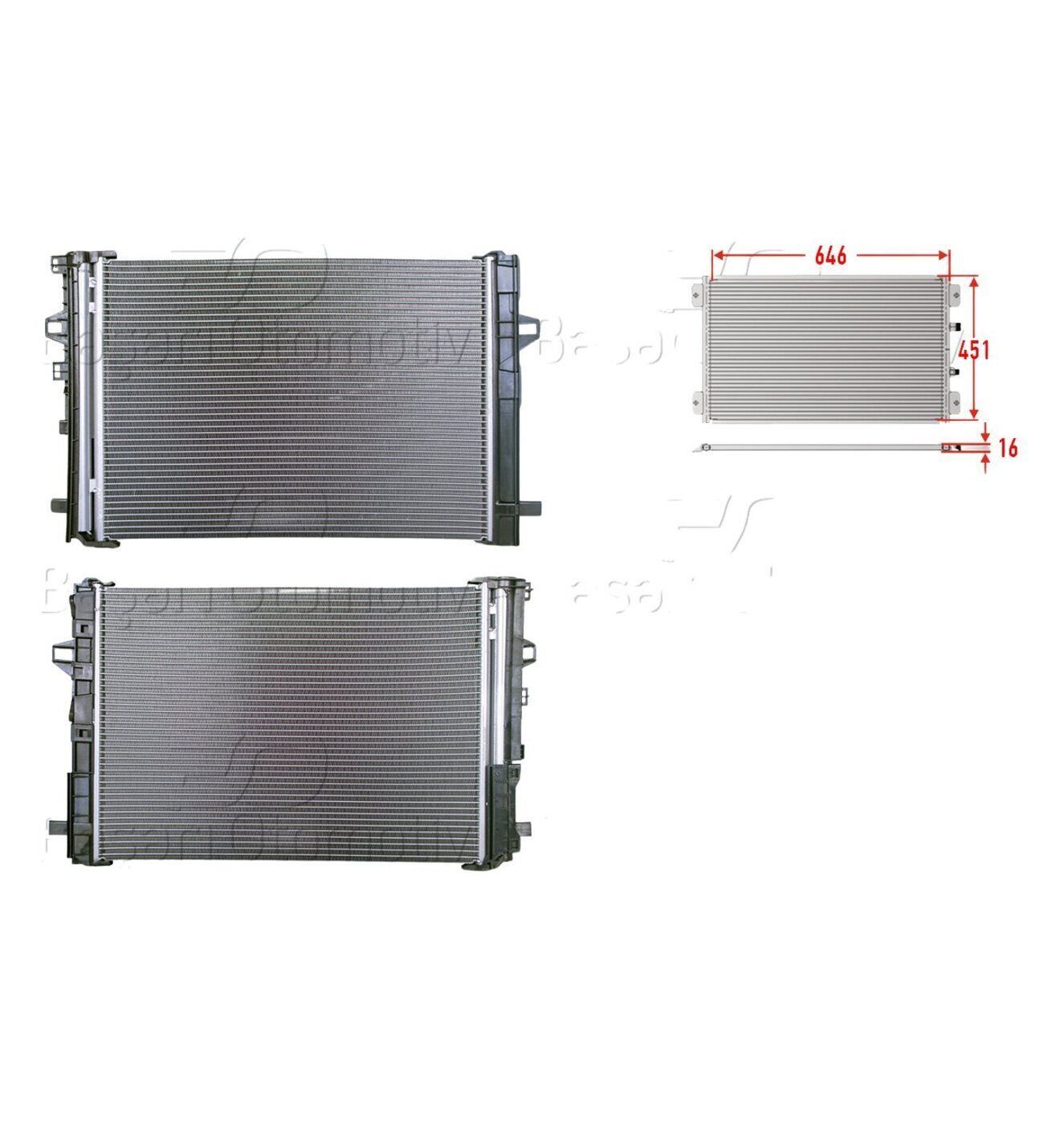 Mercedes-Benz A-Class A180 A200 GLA-Class 200 250 2013 Sonrası Klima Radyatörü 646X451X16