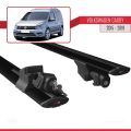 Volkswagen Caddy 3 (SA) 2015-2019 Arası ile Uyumlu HOOK Model Ara Atkı Tavan Barı Siyah 2 Adet