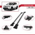 Toyota RAV4 IV (XA40) Post-Facelift 2016-2018 Arası ile Uyumlu FLY Model Ara Atkı Tavan Barı Gri 2 Adet