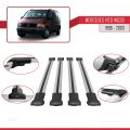 Mercedes Vito (W638) 1996-2003 Arası ile Uyumlu FLY Model Ara Atkı Tavan Barı Gri 4 Adet