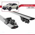 Volkswagen Taigo (CS1) 2021 ve Sonrası ile Uyumlu HOOK Model Ara Atkı Tavan Barı Gri 2 Adet