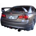 Honda Civic Fd6 Uyumlu Yedek Parça 2006 - 2012 Mugen RR Sağ Tek Çıkış Arka Ek Plastik Boyasız