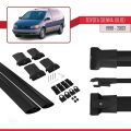 Toyota Sienna (XL10) 1998-2003 Arası ile Uyumlu FLY Model Ara Atkı Tavan Barı Siyah 2 Adet
