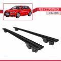 Audi A3 Sportback 2015-2020 Arası ile Uyumlu HOOK Model Ara Atkı Tavan Barı Siyah 2 Adet
