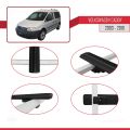 Volkswagen Caddy 3 (2K) 2003-2010 Arası ile Uyumlu BASIC Model Ara Atkı Tavan Barı Siyah 2 Adet