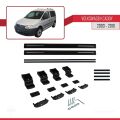 Volkswagen Caddy 3 (2K) 2003-2010 Arası ile Uyumlu BASIC Model Ara Atkı Tavan Barı Siyah 2 Adet